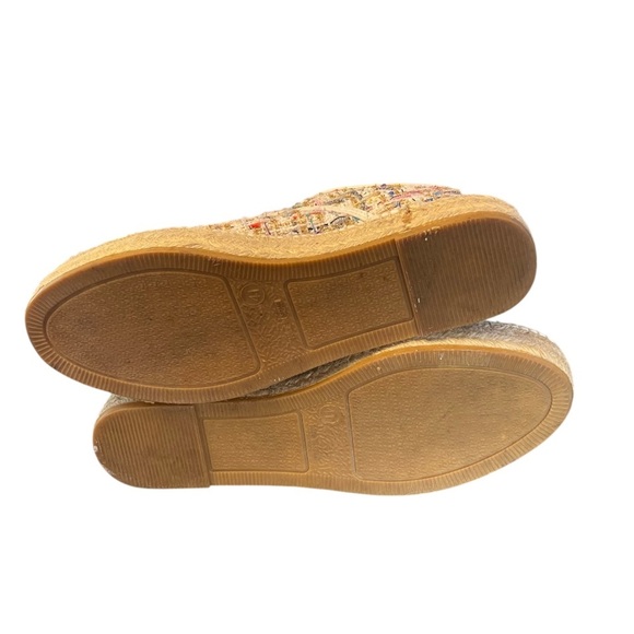 Anthropologie Lace-Up Tweed Espadrille Sneakers, Multicolor, Euro 41/ US 10 - Picture 8 of 9